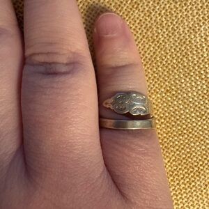 Vintage 1847 Rogers Bros Spoon Ring Size 6 Silverplate Flatware Ring